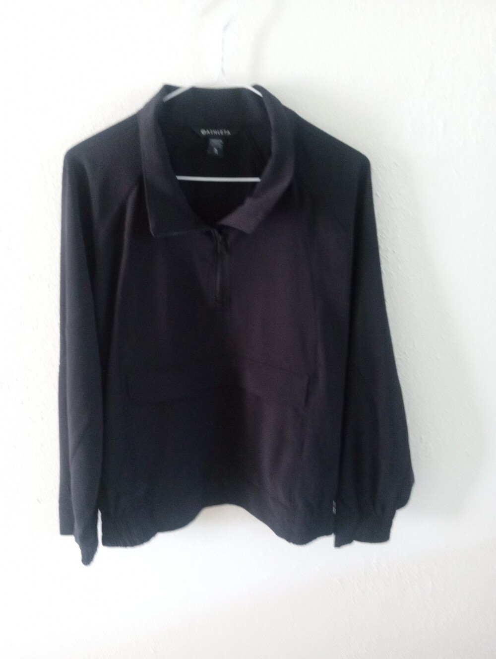 ATHLETA Half Zip Pouch Black Light Weight Jacket | XL - Picture 2 of 7